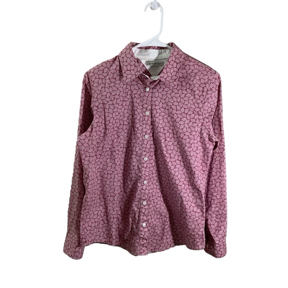 Orvis Tops - Orvis Women's 10 Cotton Leaf Print Button Front Casual Shirts